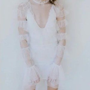 Untamed Petals by Amanda Judge Panache Ruffle Mini Dress